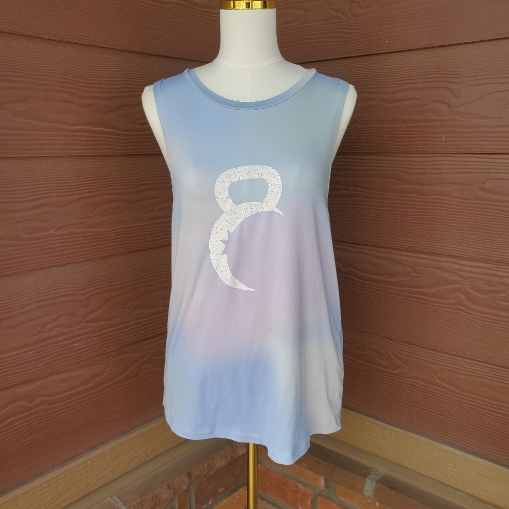 Zyia Active Women's Tie-Dye Graphic Tank Top Size Large EUC